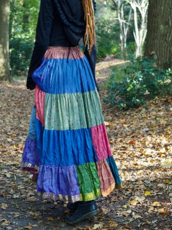 The TwoSisters Plus Size|Zijden Rokken-Zijden Gypsy Rok 422