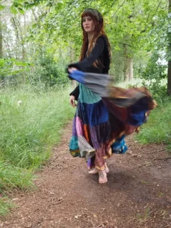 The TwoSisters Zijden Rokken|Plus Size-Zijden Gypsy Rok 355
