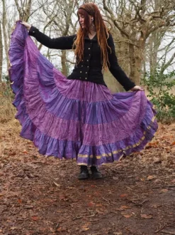 The TwoSisters Plus Size|Zijden Rokken-Zijden Gypsy Rok 227