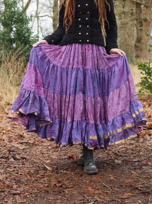 The TwoSisters Plus Size|Zijden Rokken-Zijden Gypsy Rok 227