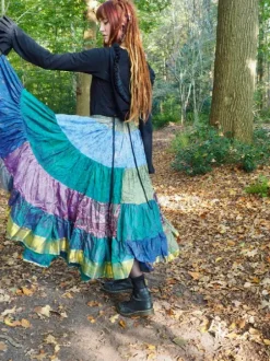 The TwoSisters Zijden Rokken|Plus Size-Zijden Gypsy Rok 402