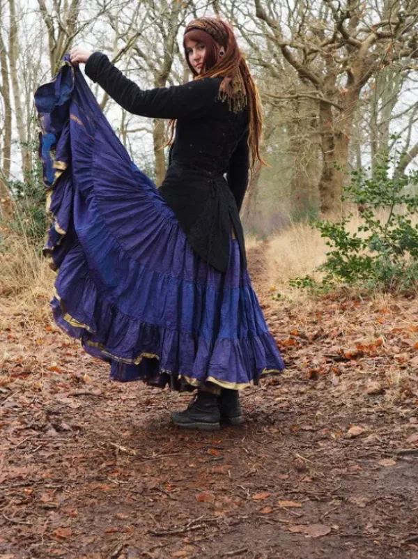 The TwoSisters Plus Size|Zijden Rokken-Zijden Gypsy Rok 224