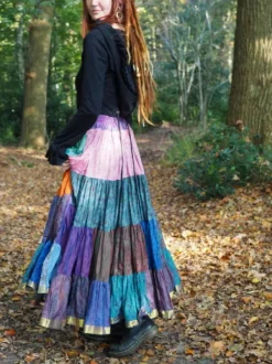 The TwoSisters Plus Size|Zijden Rokken-Zijden Gypsy Rok 398