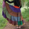 The TwoSisters Plus Size|Zijden Rokken-Zijden Gypsy Rok 351