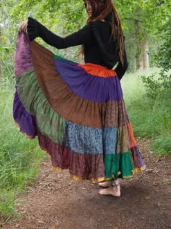 The TwoSisters Plus Size|Zijden Rokken-Zijden Gypsy Rok 351