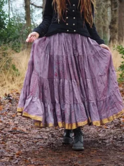 The TwoSisters Plus Size|Zijden Rokken-Zijden Gypsy Rok 285