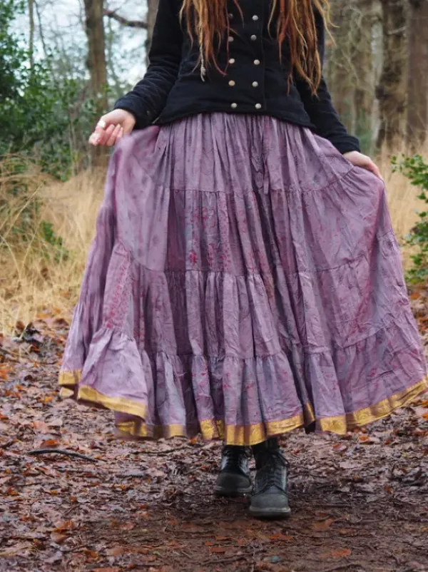 The TwoSisters Plus Size|Zijden Rokken-Zijden Gypsy Rok 285