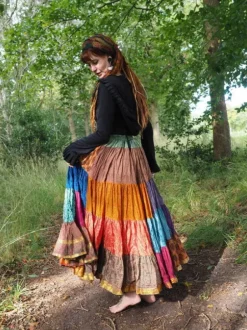 The TwoSisters Plus Size|Zijden Rokken-Zijden Gypsy Rok 445