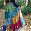 The TwoSisters Plus Size|Zijden Rokken-Zijden Gypsy Rok 416