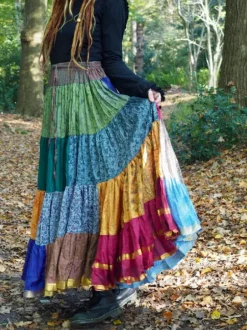 The TwoSisters Plus Size|Zijden Rokken-Zijden Gypsy Rok 416