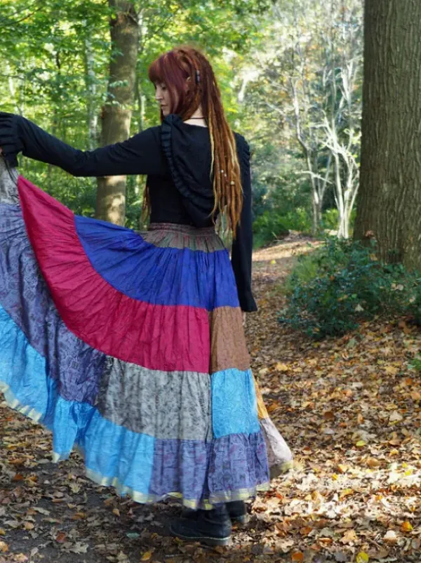 The TwoSisters Plus Size|Zijden Rokken-Zijden Gypsy Rok 416