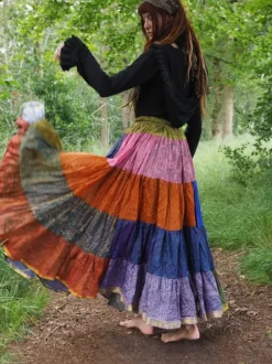 The TwoSisters Plus Size|Zijden Rokken-Zijden Gypsy Rok 340