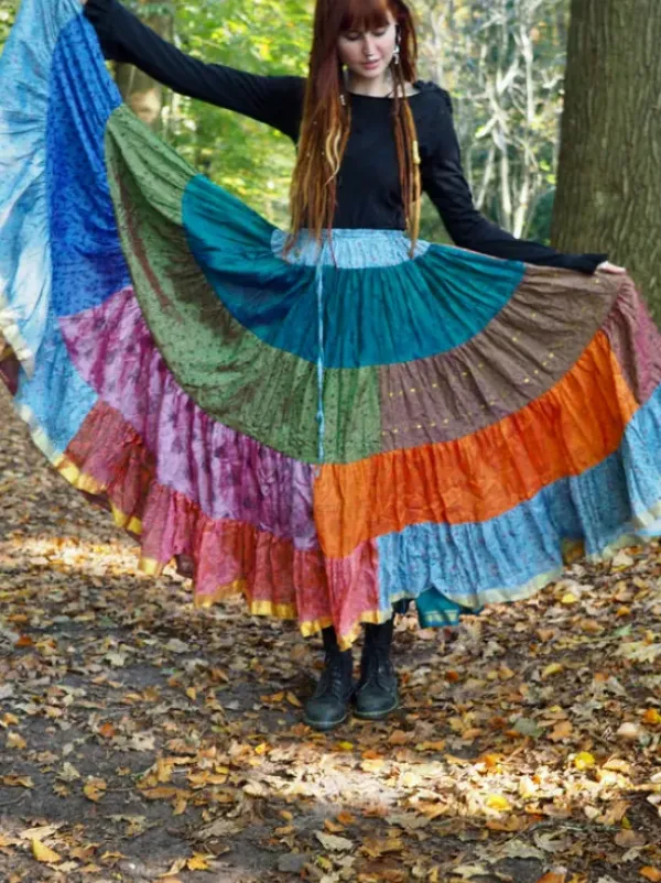 The TwoSisters Plus Size|Zijden Rokken-Zijden Gypsy Rok 412