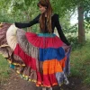 The TwoSisters Plus Size|Zijden Rokken-Zijden Gypsy Rok 453
