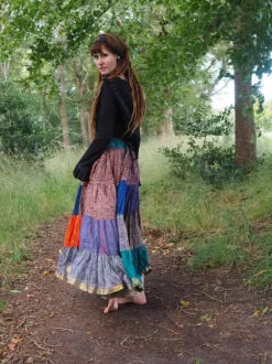 The TwoSisters Plus Size|Zijden Rokken-Zijden Gypsy Rok 453