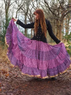 The TwoSisters Plus Size|Zijden Rokken-Zijden Gypsy Rok 276