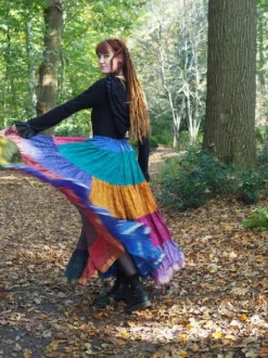 The TwoSisters Plus Size|Zijden Rokken-Zijden Gypsy Rok 413
