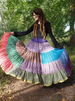 The TwoSisters Plus Size|Zijden Rokken-Zijden Gypsy Rok 447