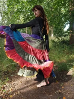 The TwoSisters Plus Size|Zijden Rokken-Zijden Gypsy Rok 447