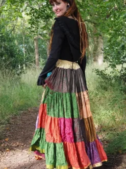The TwoSisters Plus Size|Zijden Rokken-Zijden Gypsy Rok 434