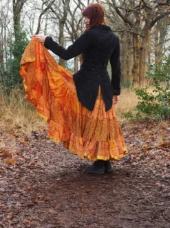 The TwoSisters Plus Size|Zijden Rokken-Zijden Gypsy Rok 271