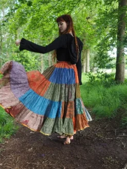 The TwoSisters Plus Size|Zijden Rokken-Zijden Gypsy Rok 300