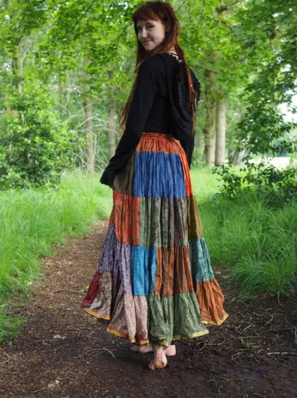 The TwoSisters Plus Size|Zijden Rokken-Zijden Gypsy Rok 300