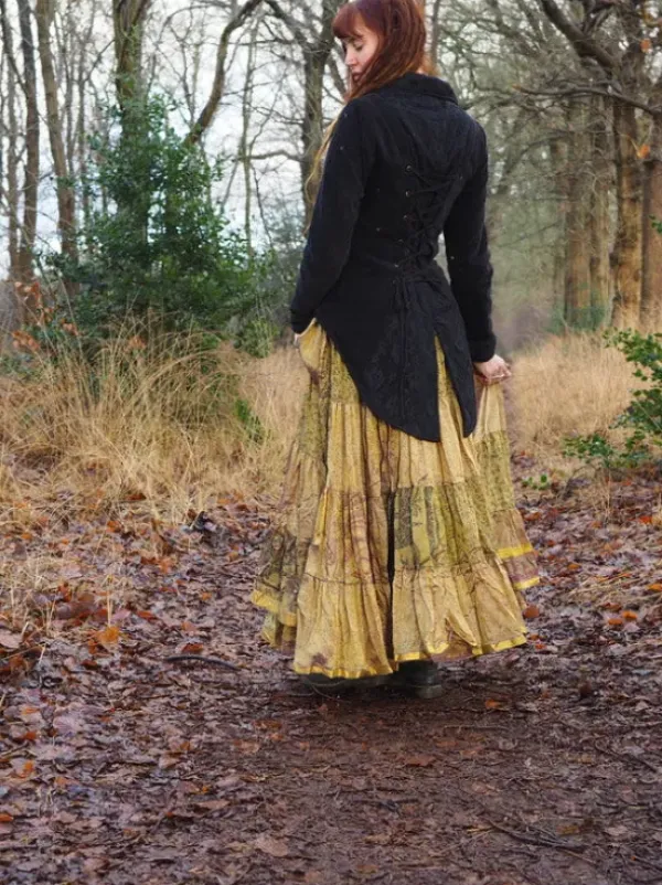 The TwoSisters Plus Size|Zijden Rokken-Zijden Gypsy Rok 274