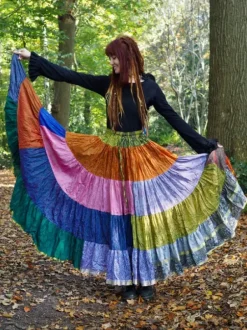 The TwoSisters Plus Size|Zijden Rokken-Zijden Gypsy Rok 428