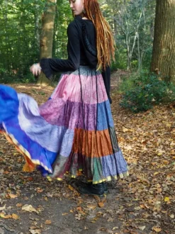 The TwoSisters Plus Size|Zijden Rokken-Zijden Gypsy Rok 393