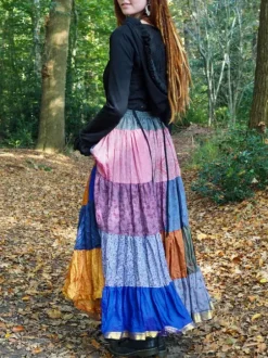 The TwoSisters Plus Size|Zijden Rokken-Zijden Gypsy Rok 393