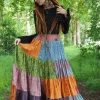 The TwoSisters Plus Size|Zijden Rokken-Zijden Gypsy Rok 332