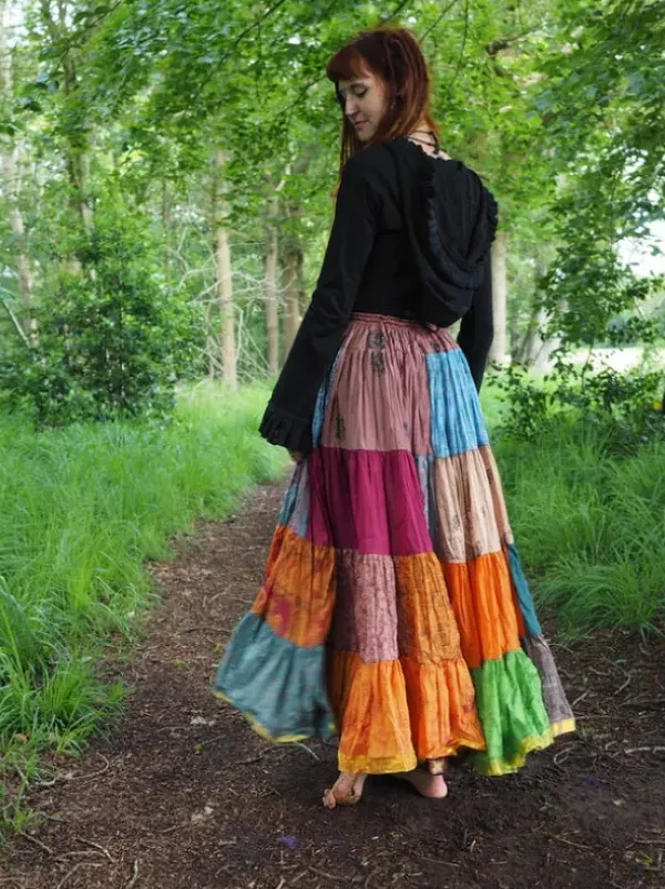 The TwoSisters Plus Size|Zijden Rokken-Zijden Gypsy Rok 332