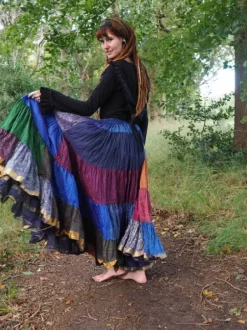 The TwoSisters Zijden Rokken|Plus Size-Zijden Gypsy Rok 451