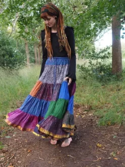 The TwoSisters Zijden Rokken|Plus Size-Zijden Gypsy Rok 451