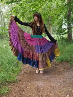 The TwoSisters Plus Size|Zijden Rokken-Zijden Gypsy Rok 346