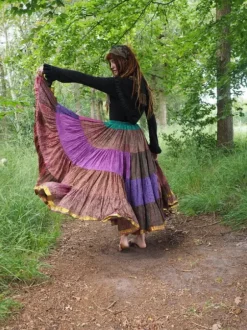 The TwoSisters Plus Size|Zijden Rokken-Zijden Gypsy Rok 346