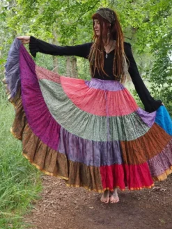 The TwoSisters Plus Size|Zijden Rokken-Zijden Gypsy Rok 344