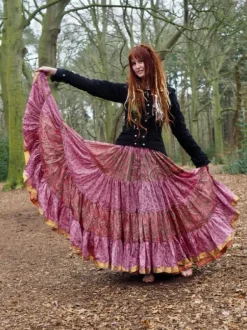 The TwoSisters Plus Size|Zijden Rokken-Zijden Gypsy Rok 15