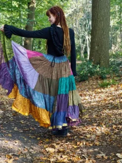 The TwoSisters Plus Size|Zijden Rokken-Zijden Gypsy Rok 423