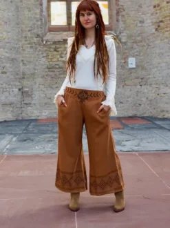 The TwoSisters Nomad Chic Collectie|Broeken-Zora Broek Terracotta