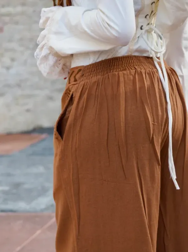 The TwoSisters Nomad Chic Collectie|Broeken-Zora Broek Terracotta